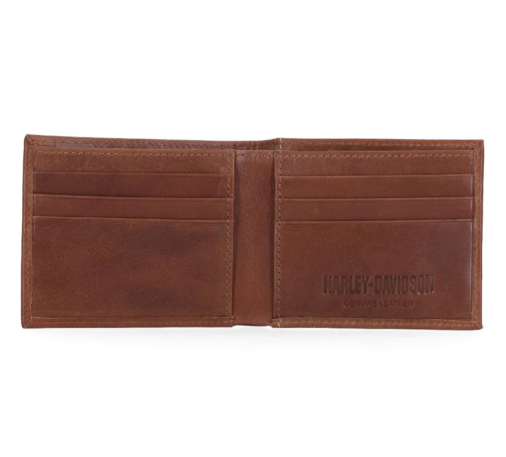 Harley Laser Logo Billfold Wallet