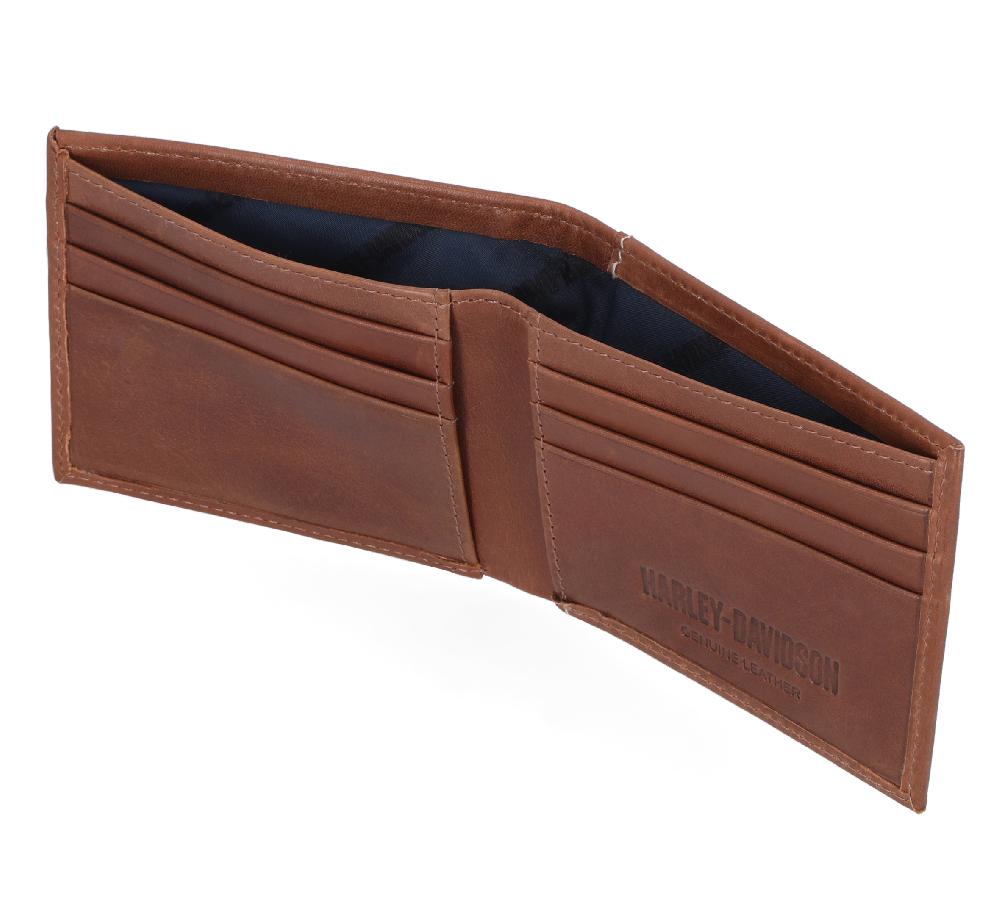 Harley Laser Logo Billfold Wallet