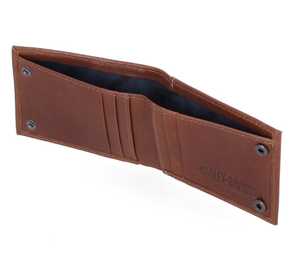 Harley Laser Logo Front Pocket Wallet