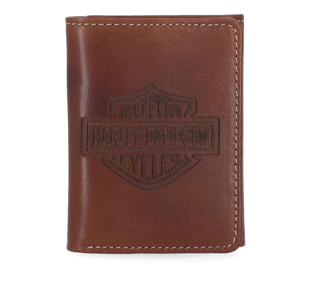 harley Laser Logo Trifold Wallet