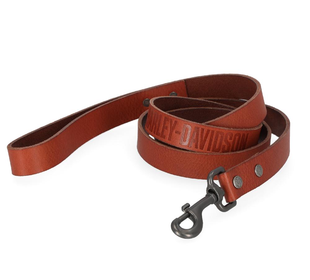 harley Leather Dog Leash Cognac - 5'