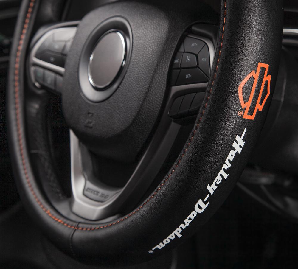 Harley Leather Steering Wheel Cover