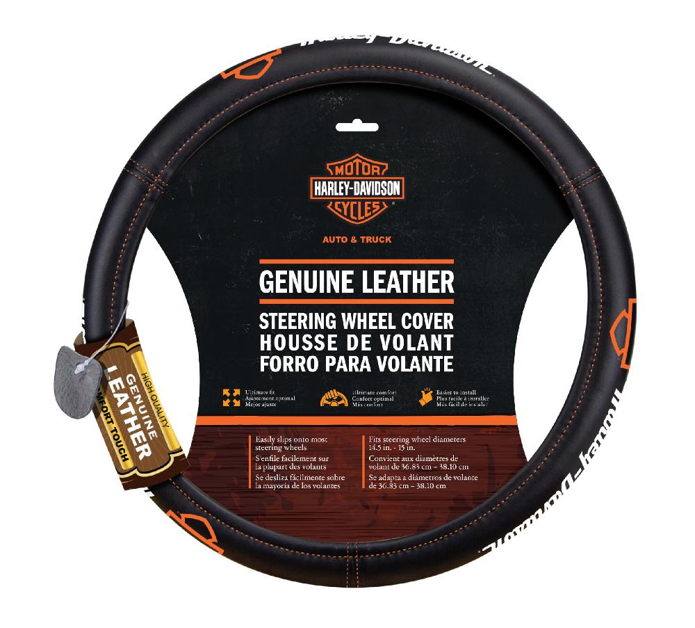 harley Leather Steering Wheel Cover
