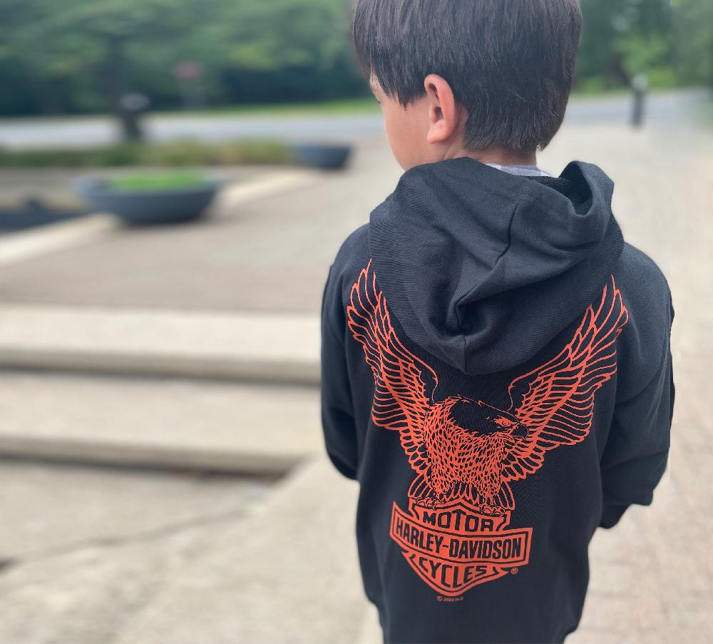 Harley Little Boy French Terry Zip Hoody