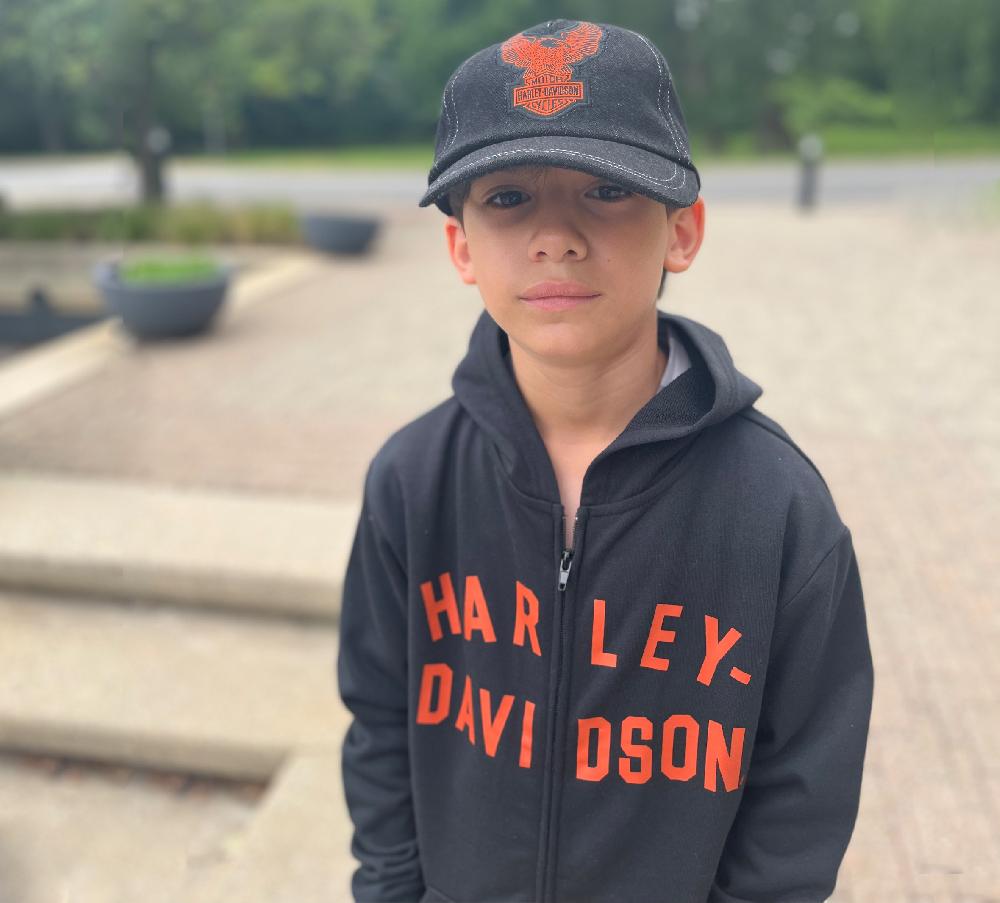 Harley Little Boy French Terry Zip Hoody