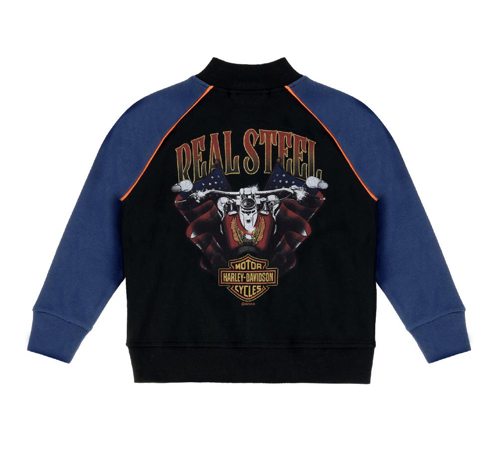 Harley Little Boys Knit Varsity Jacket