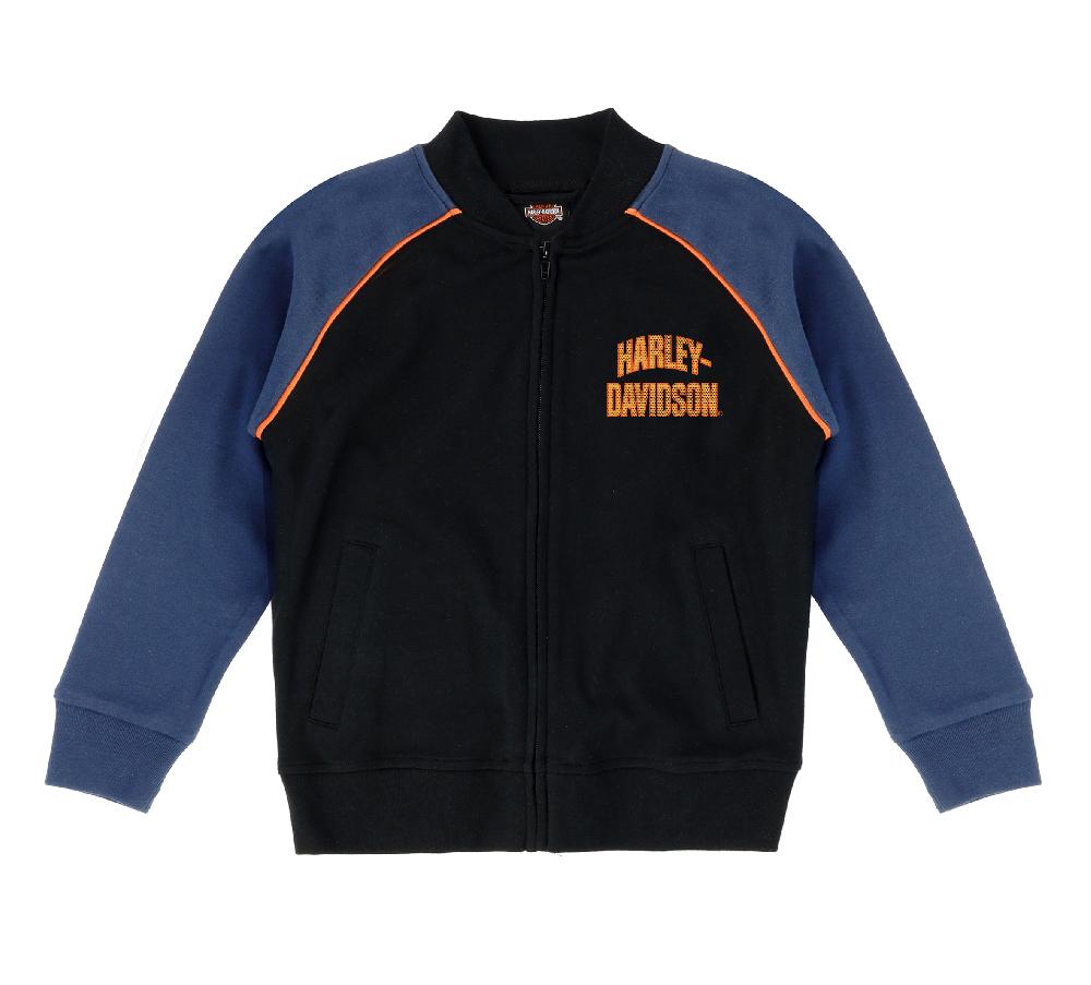 Harley Little Boys Knit Varsity Jacket