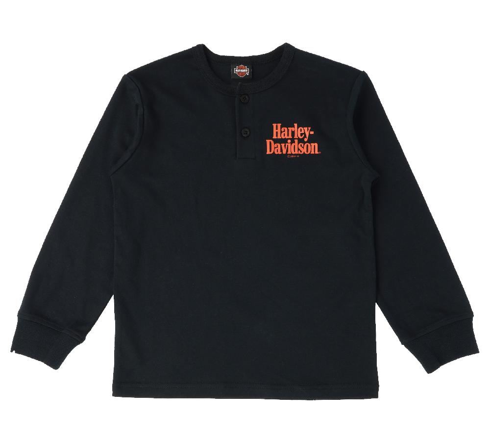 harley Little Boys Long Sleeve Henley