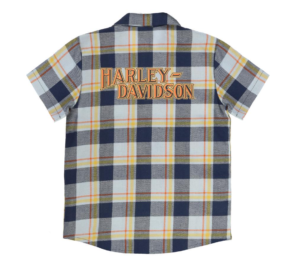 Harley Little Boys Plaid Shirt