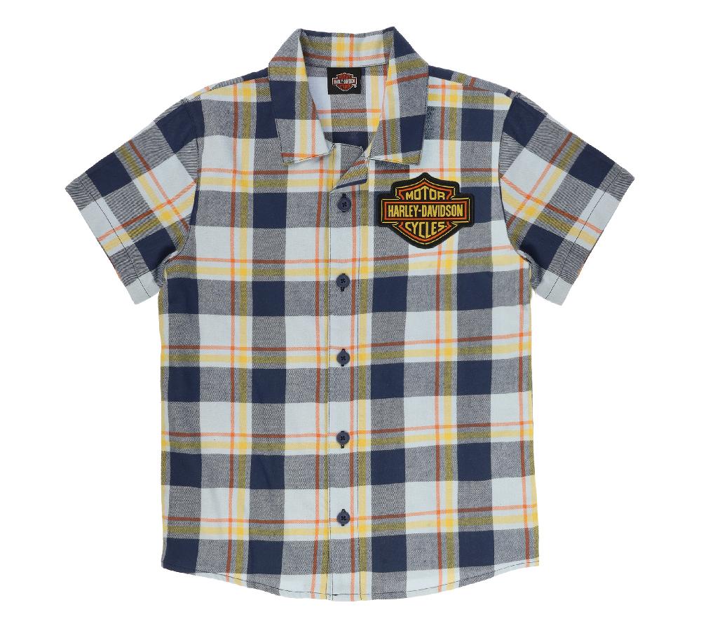 harley Little Boys Plaid Shirt