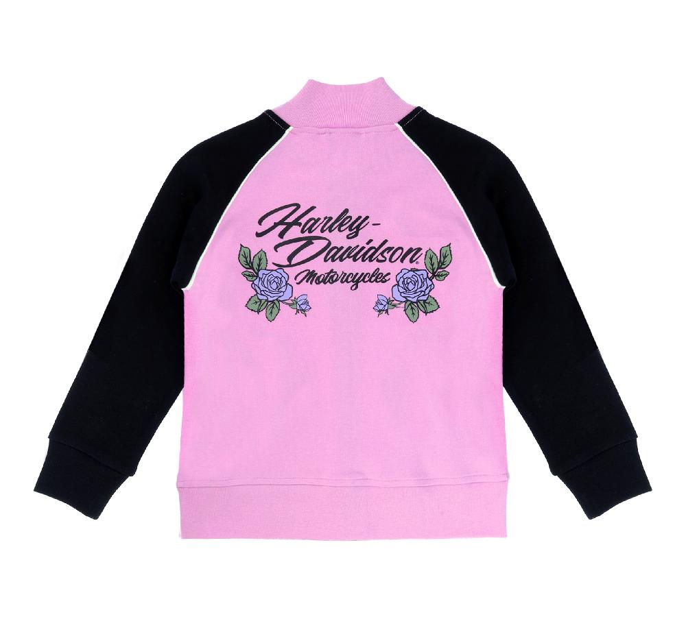 Harley Little Girls Knit Varsity Jacket