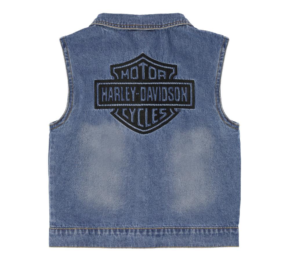 Harley Little Kids Denim Vest