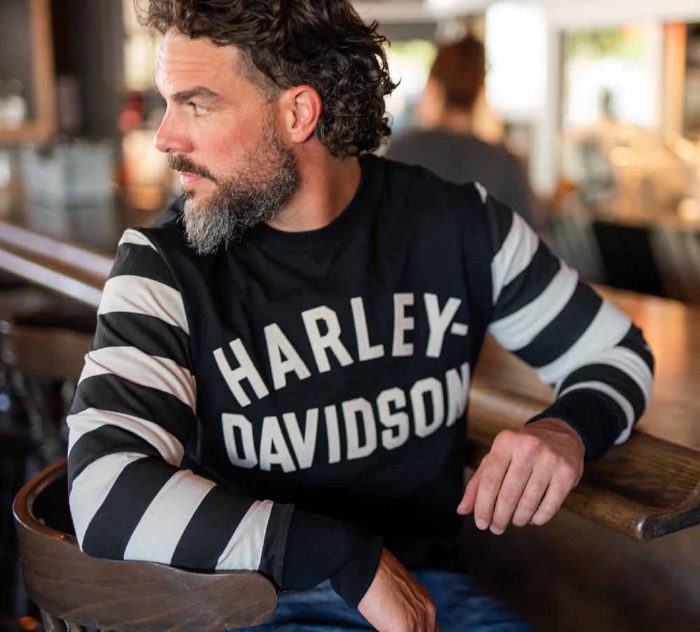 Harley Long Sleeve Striped Sleeve Jersey