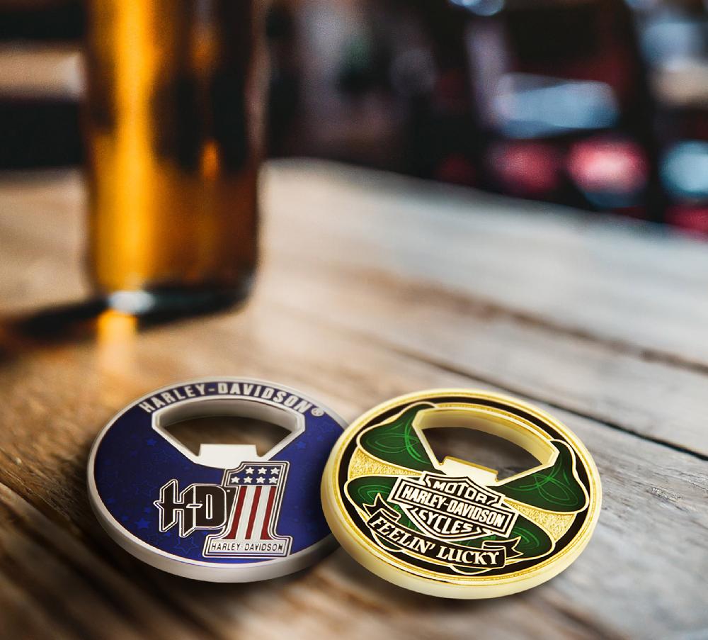 Harley Lucky Bottle Opener Coin