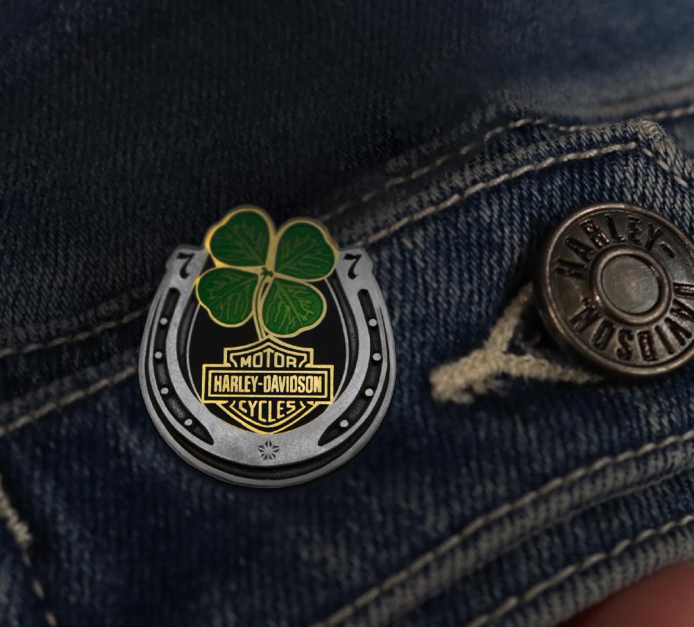 Harley Lucky Horseshoe Pin