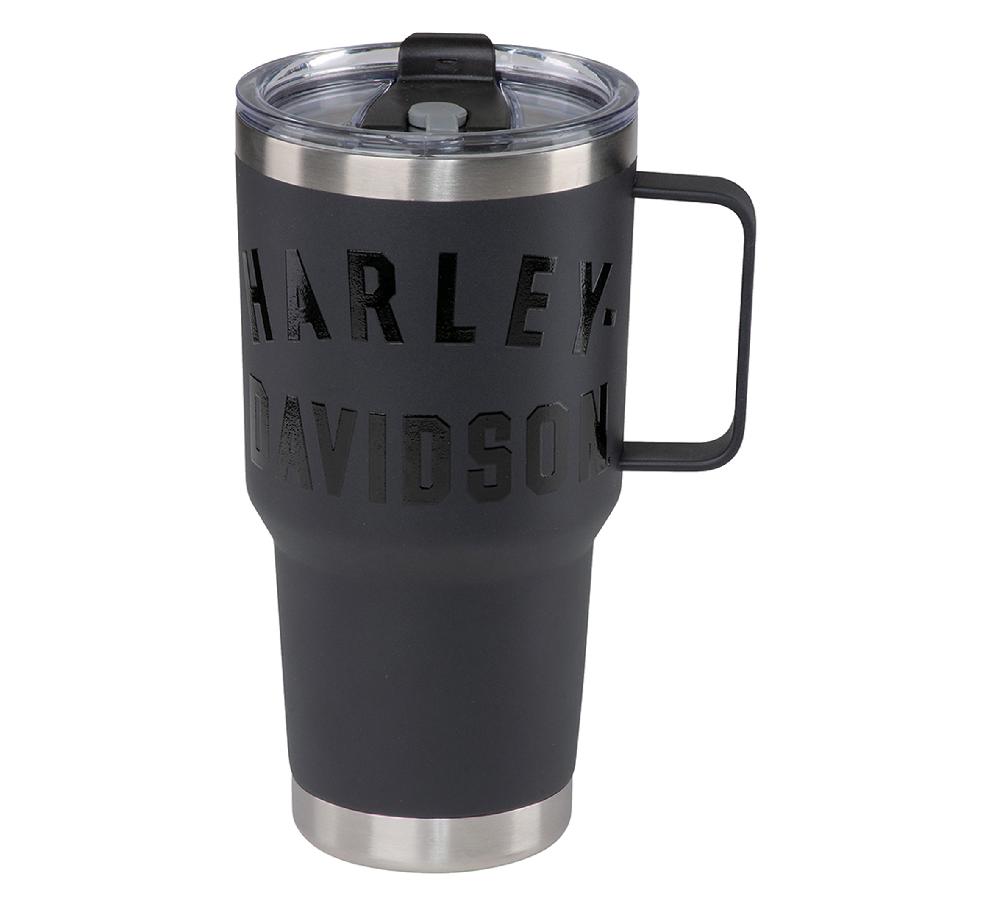 Harley Matte Black Travel Coffee Mug