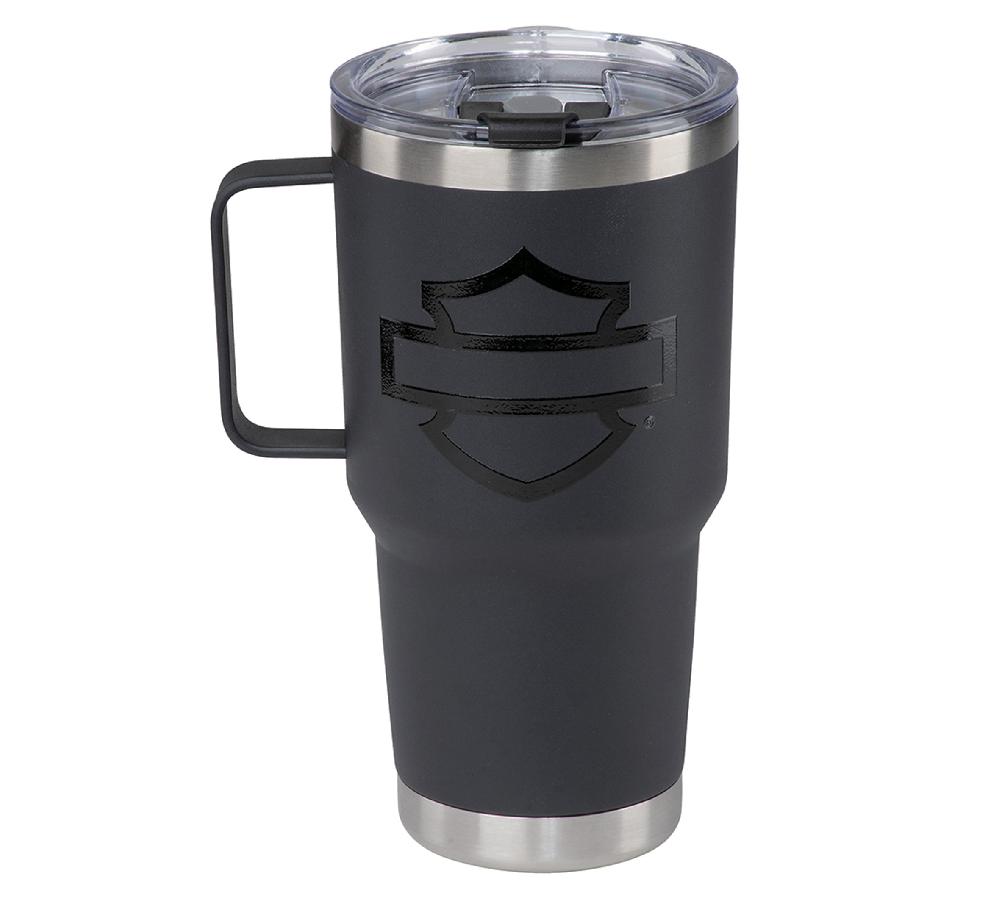 Harley Matte Black Travel Coffee Mug