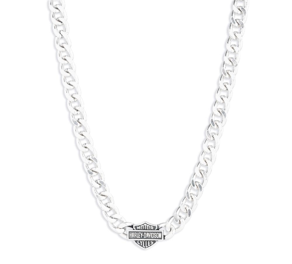 Harley Men's 22" Logo Curb Link Necklace
