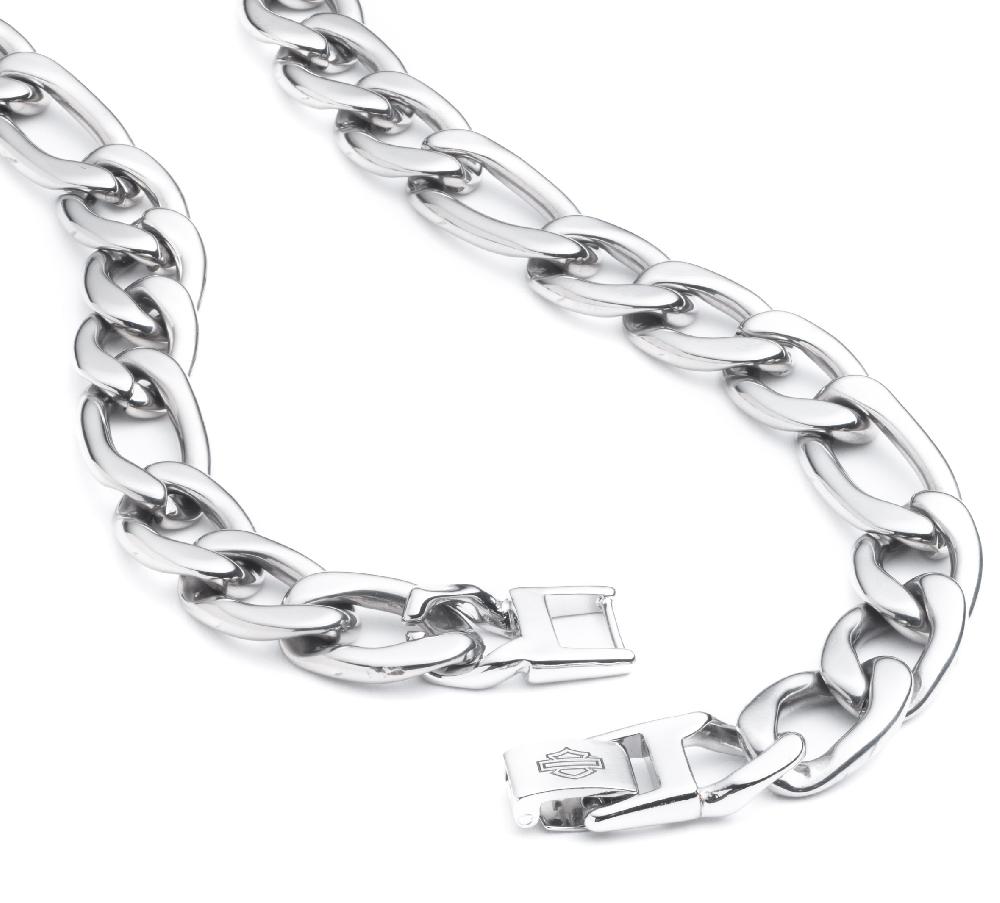 Harley Men's 24" Figaro Chain Necklace