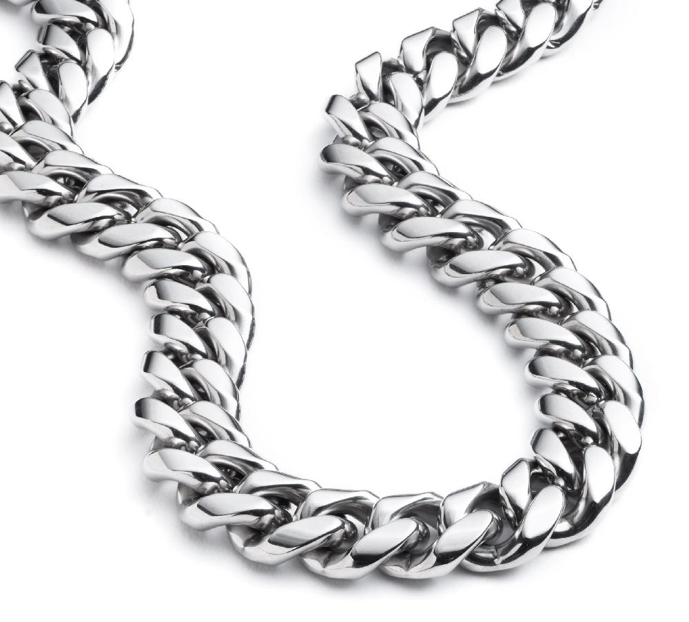 Harley Men's 24" Large Curb Chain Necklace