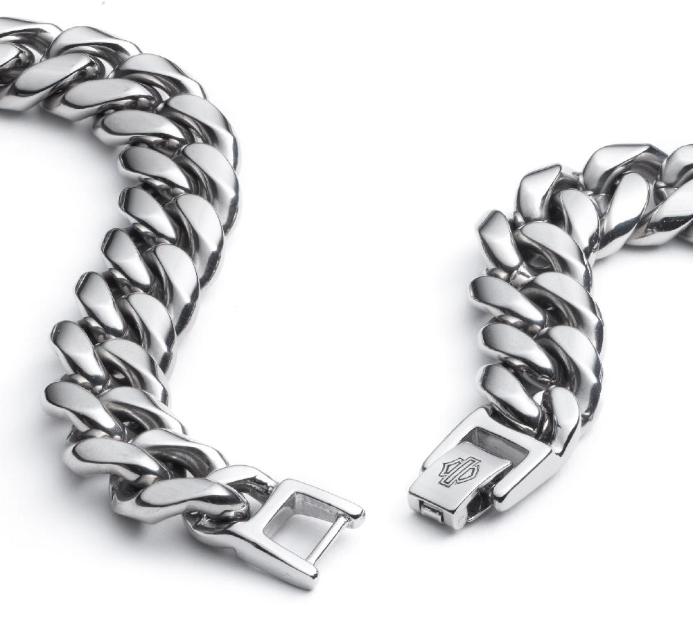Harley Men's 24" Large Curb Chain Necklace