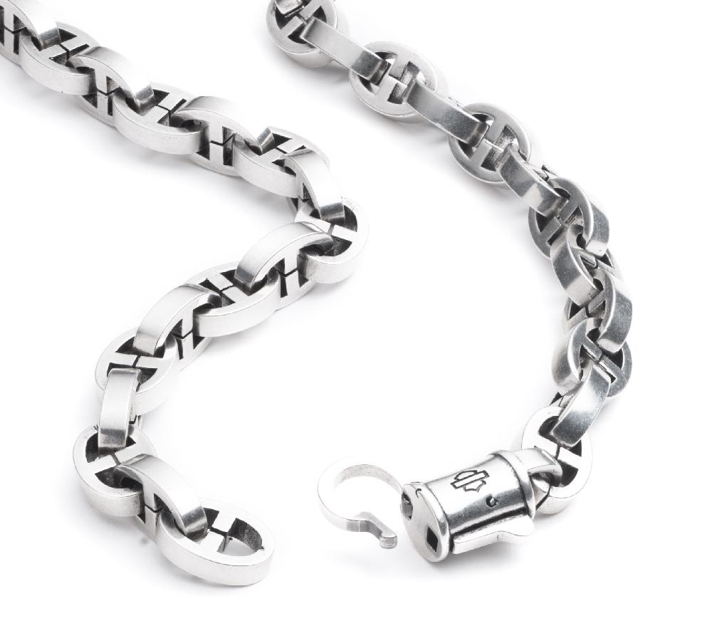 Harley Men's 24" Single Link Strand Chain