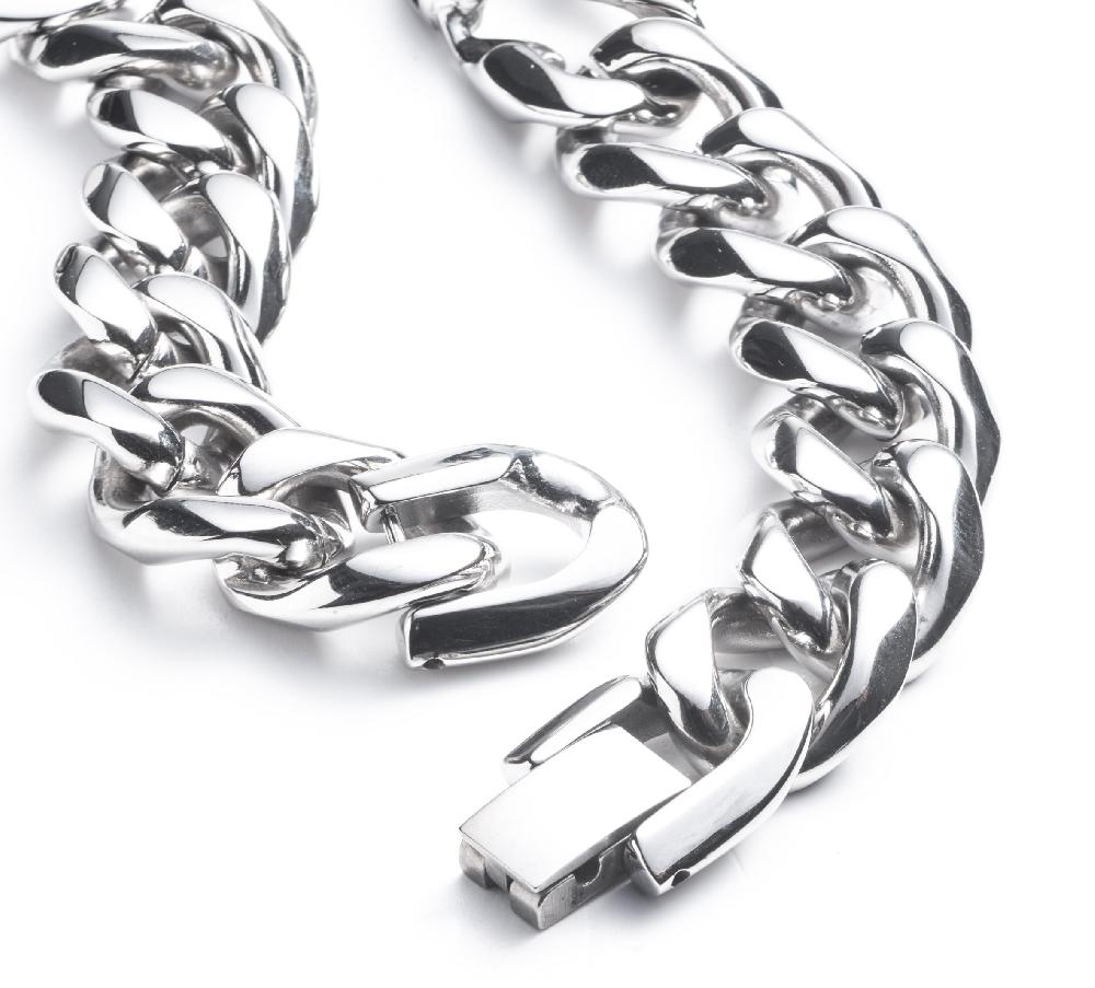 Harley Men's Banner Curb Link Chain Necklace