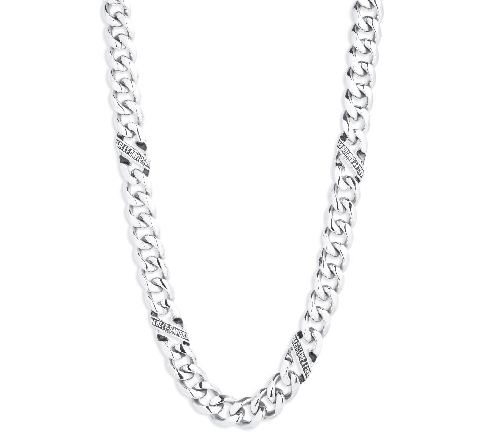 harley Men's Banner Curb Link Chain Necklace