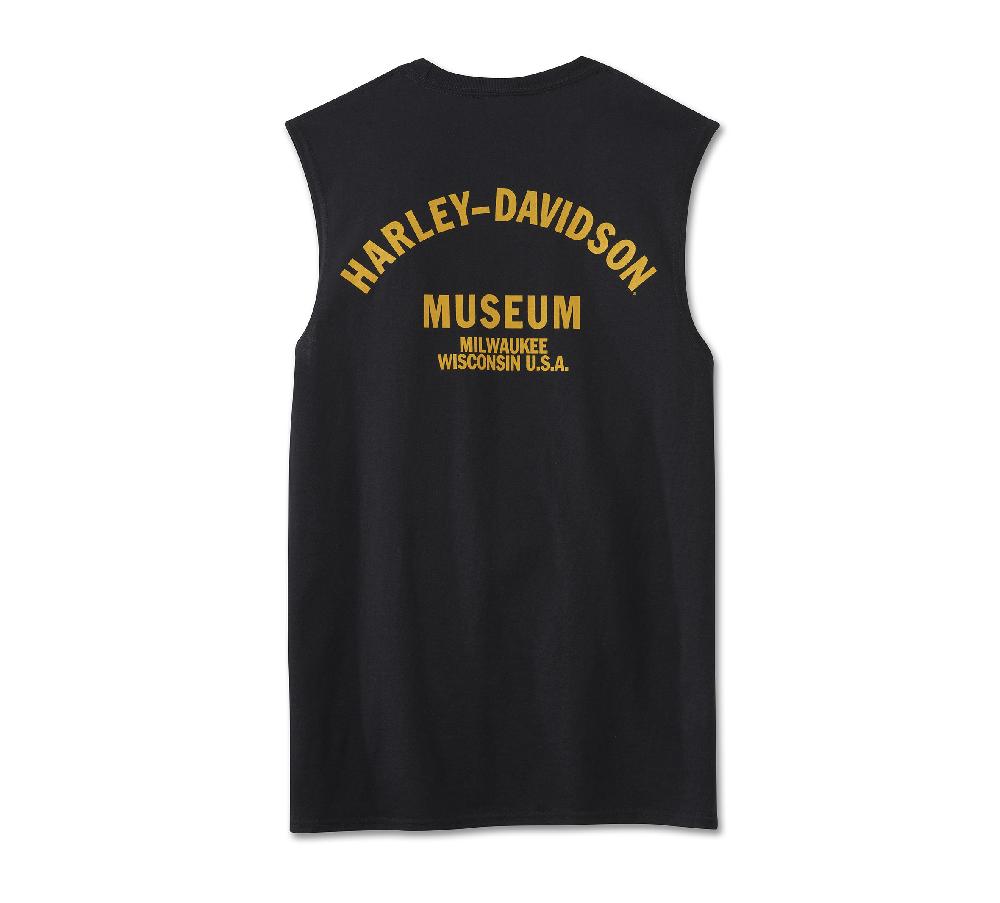 Harley Men's Bar & Shield Lightning Bolt Muscle Tee