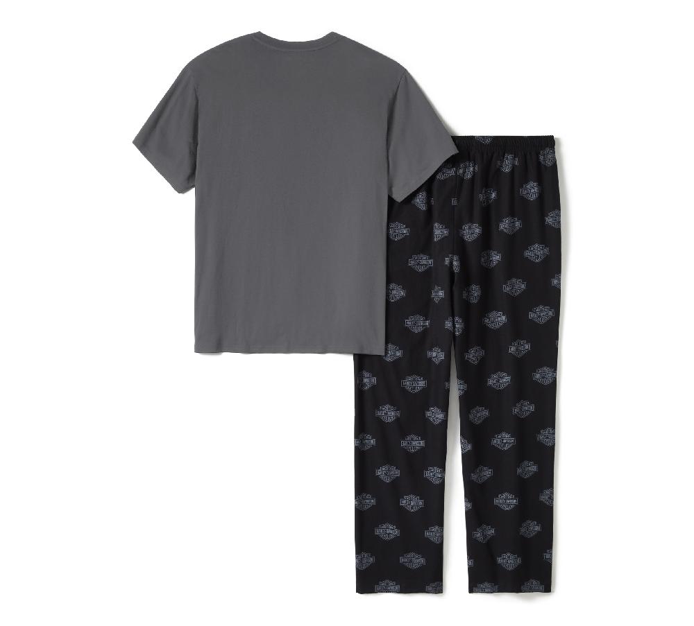 Harley Men's Bar & Shield Pajama Pants Set