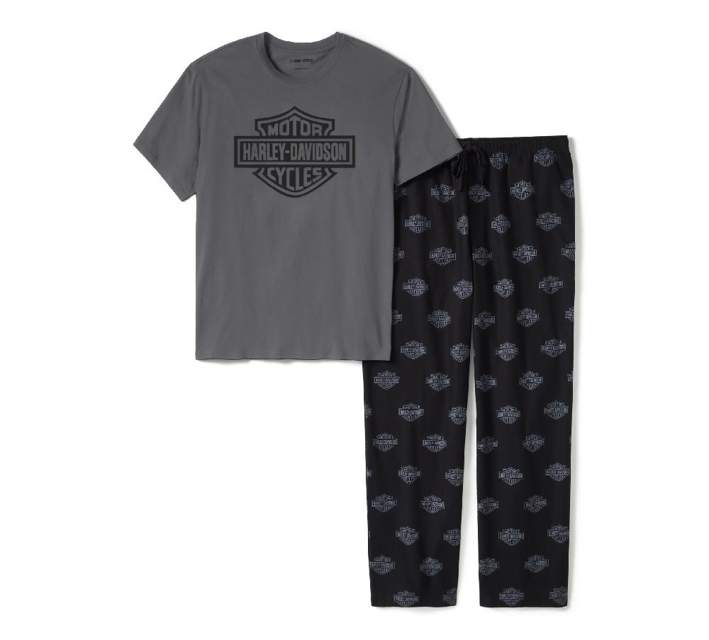 harley Men's Bar & Shield Pajama Pants Set