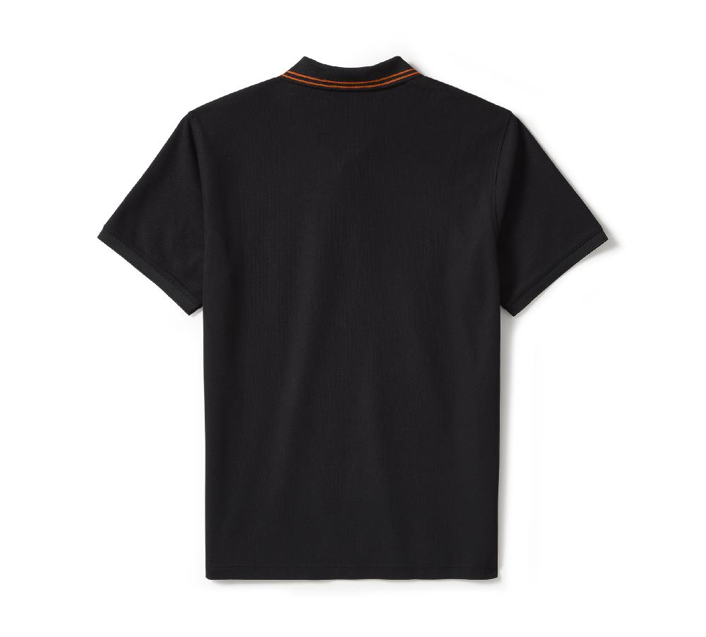 Harley Men's Bar & Shield Solid Pique Polo