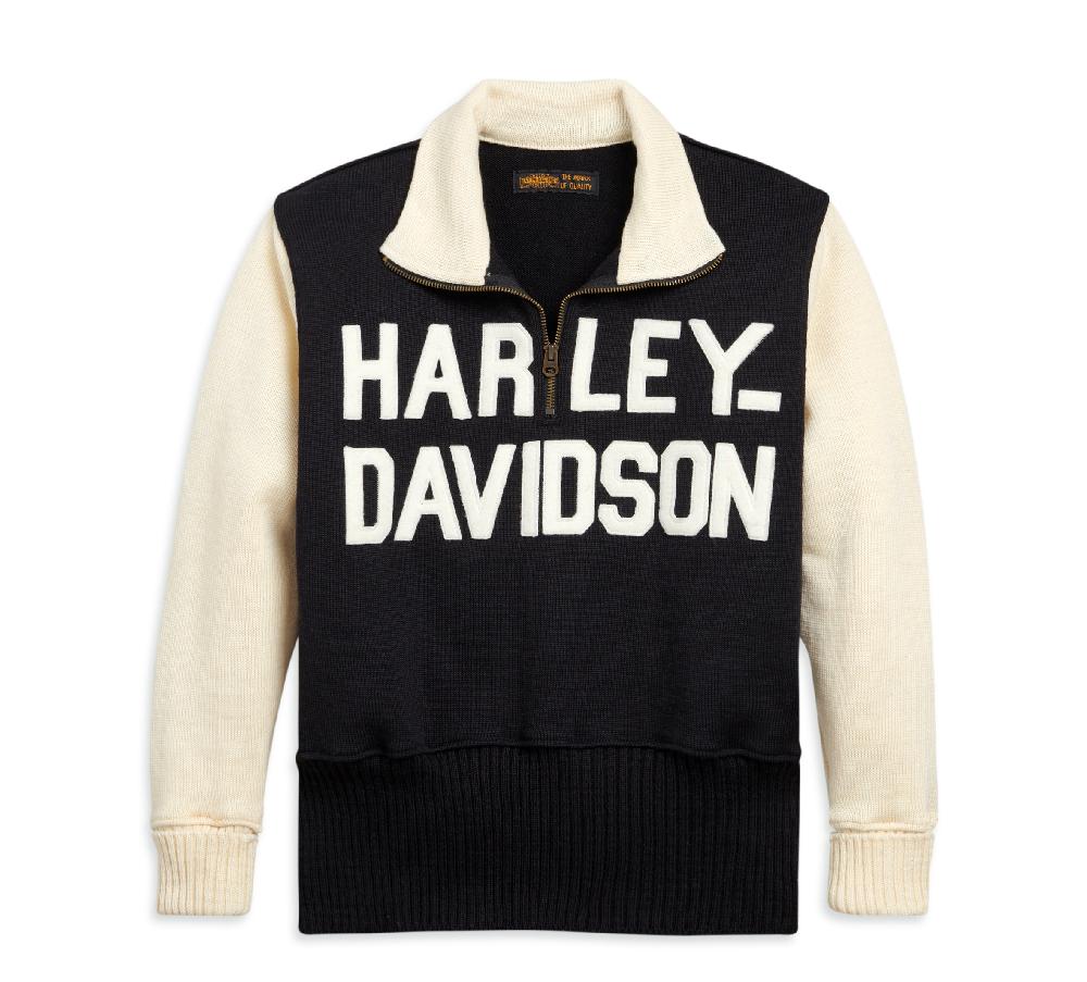 harley Men's BC Straight Race Font Sweater