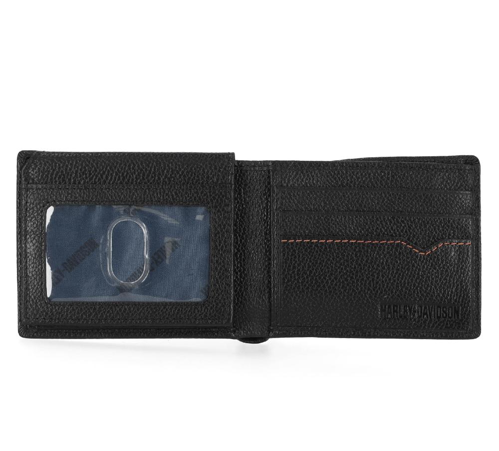 Harley Men's Classic Leather Bar & Shield Passcase