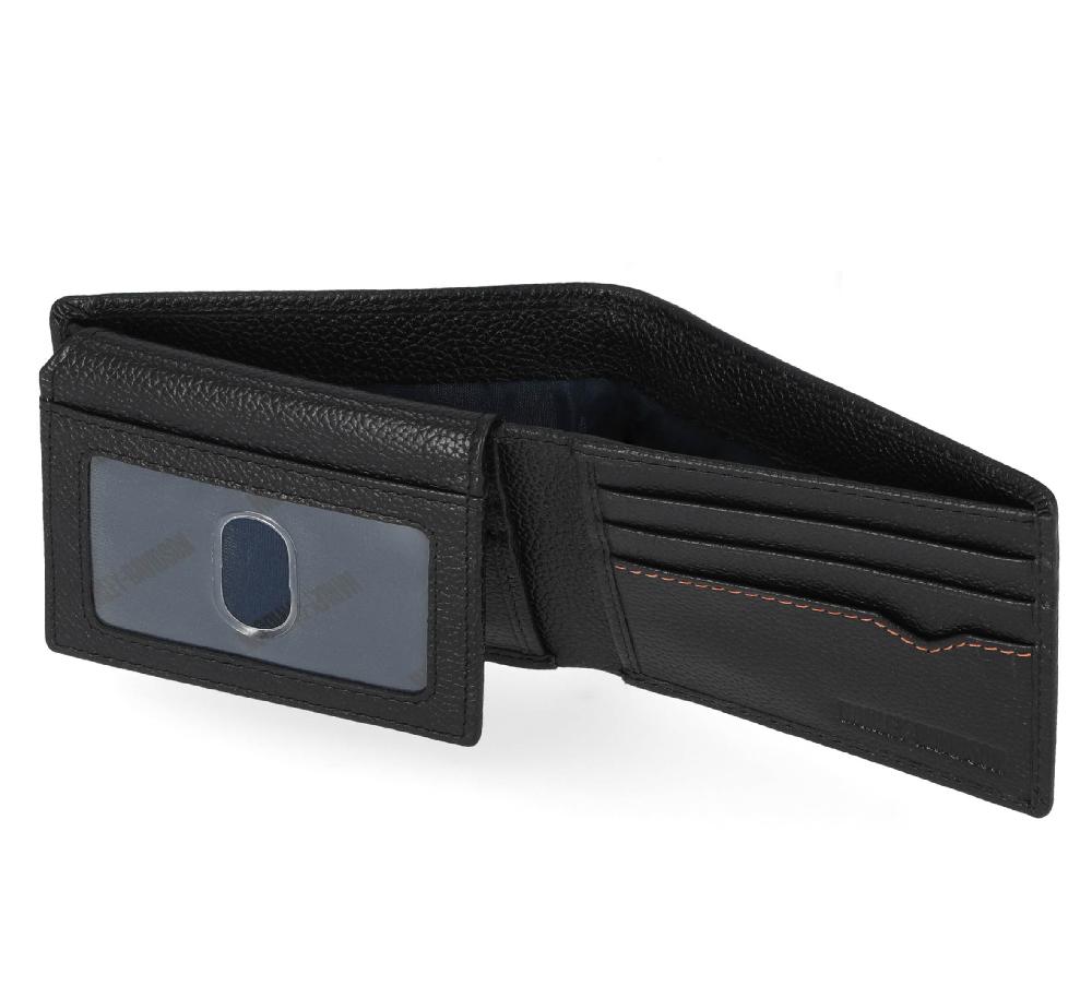 Harley Men's Classic Leather Bar & Shield Passcase