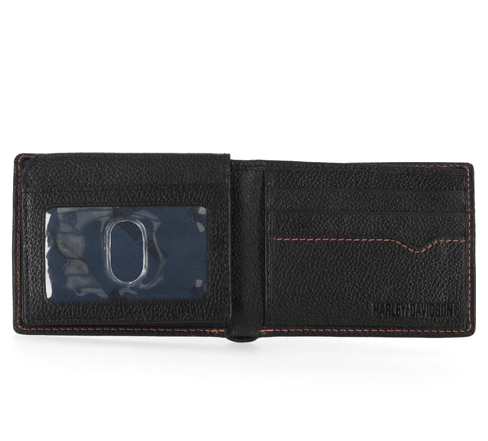 Harley Men's Classic Leather Skull Passcase