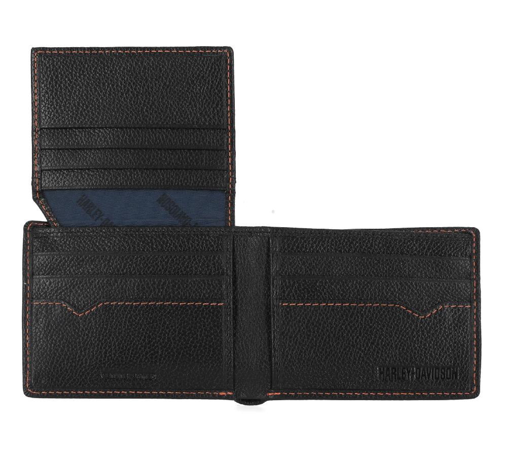 Harley Men's Classic Leather Skull Passcase