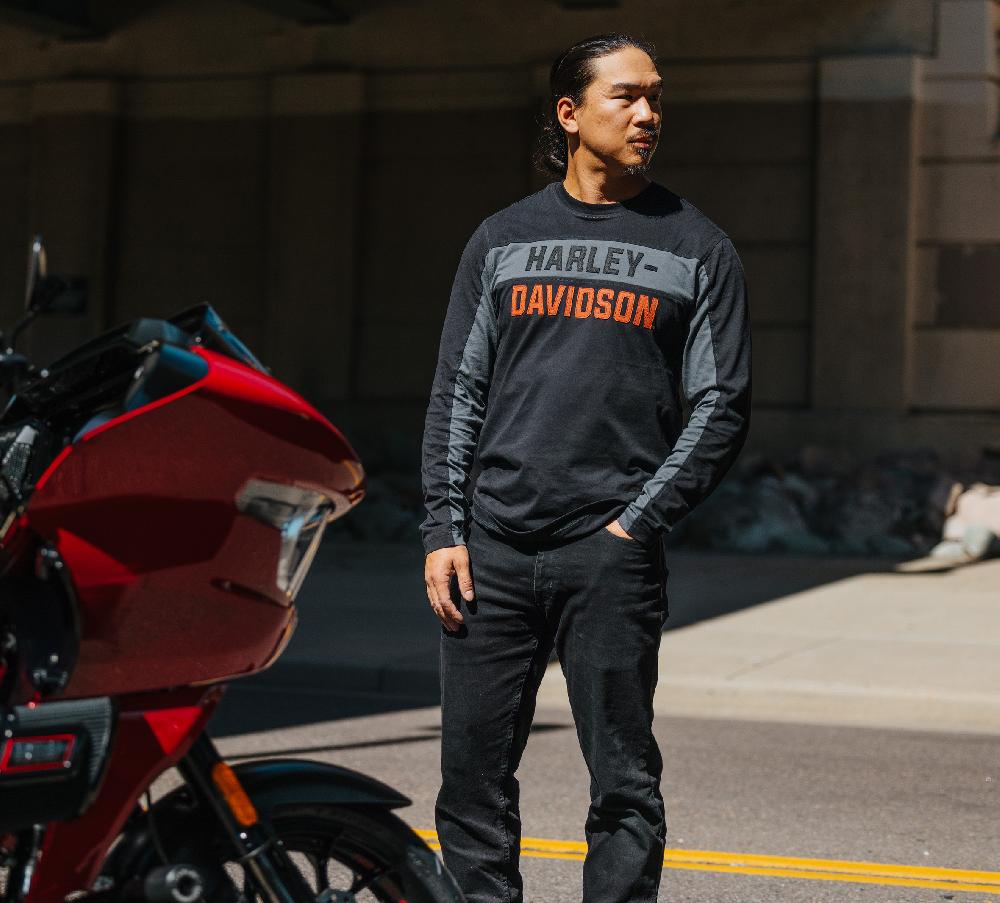 Harley Men's Copperblock Block Letter Tee