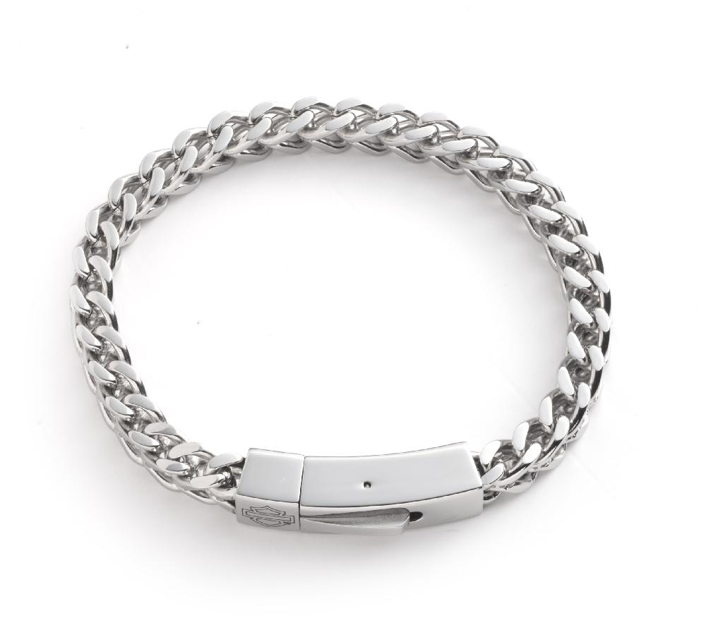 harley Men's Curb Chain Flex Bracelet