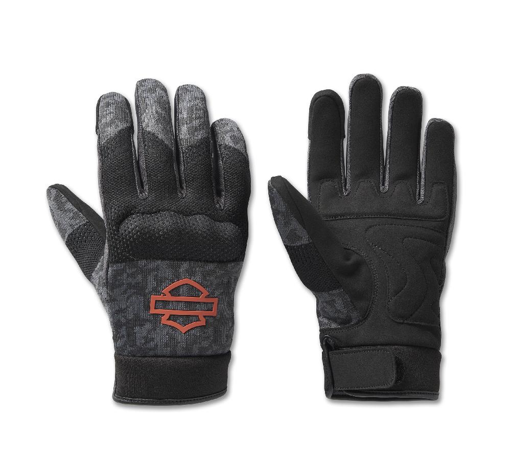 harley Men's Dyna Knit Mesh Gloves