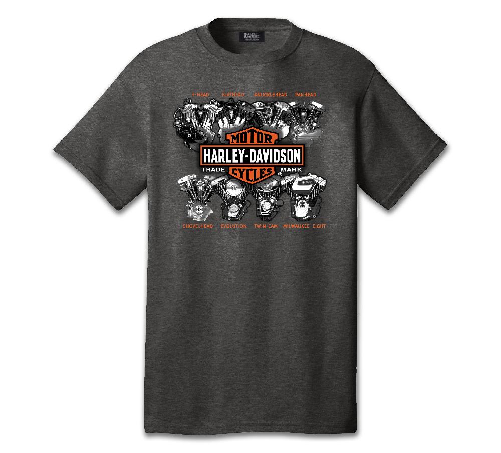 harley Men's Engine Timeline Tee