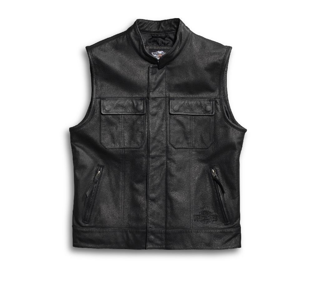 harley Men's Foster Leather Vest