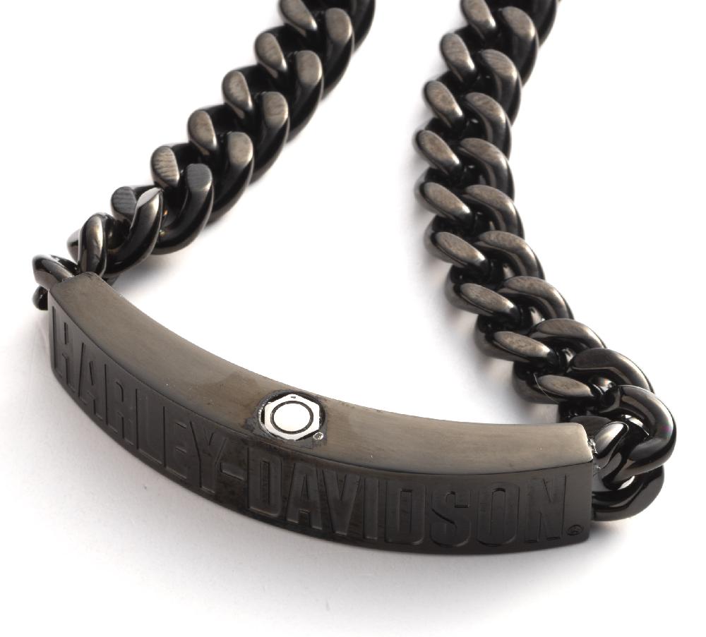 Harley Men's H-D Logo Curb Bracelet