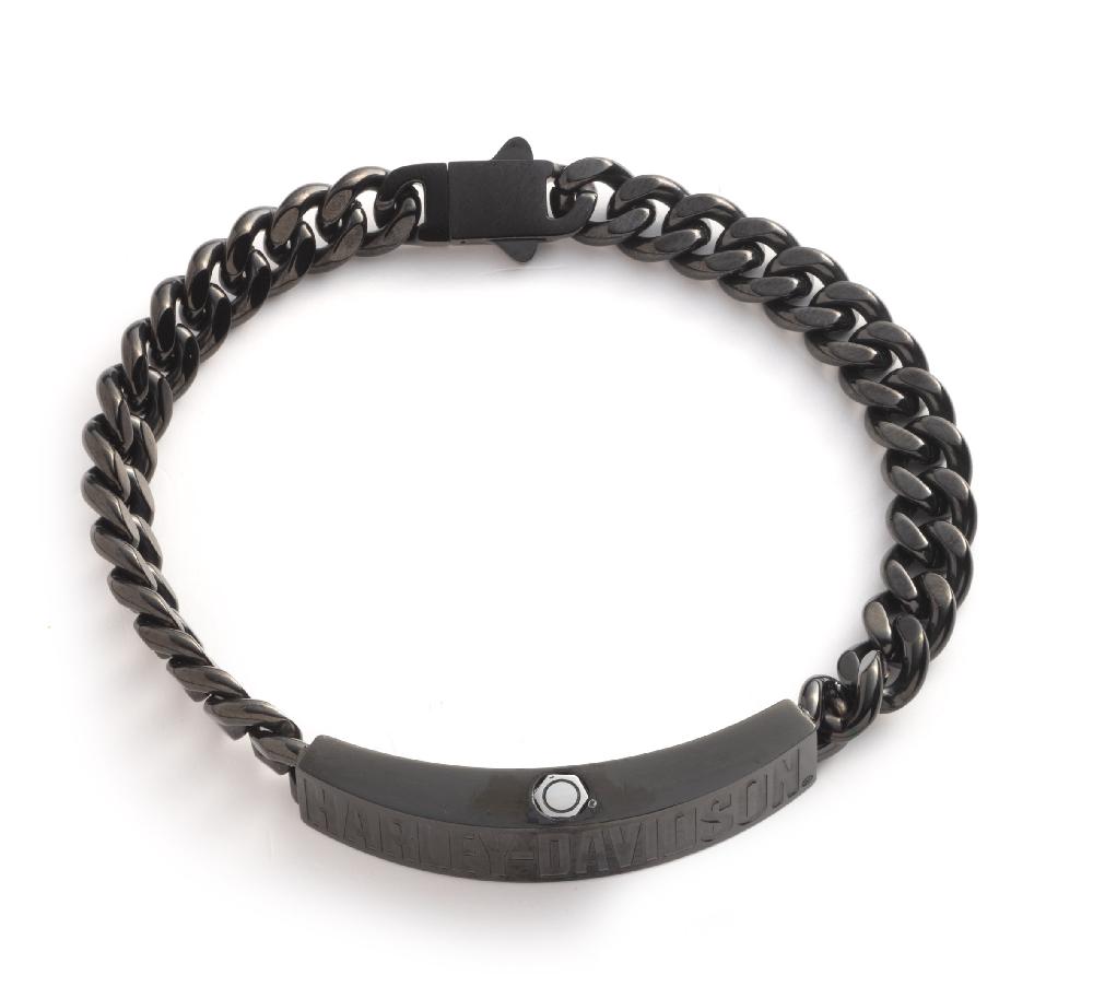 harley Men's H-D Logo Curb Bracelet