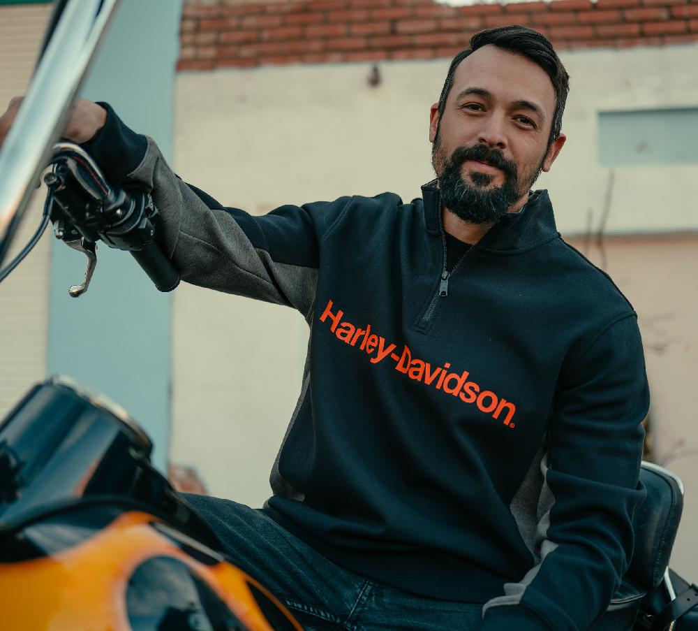 Harley Men's H-D® TECH 1/4 Zip Fleece