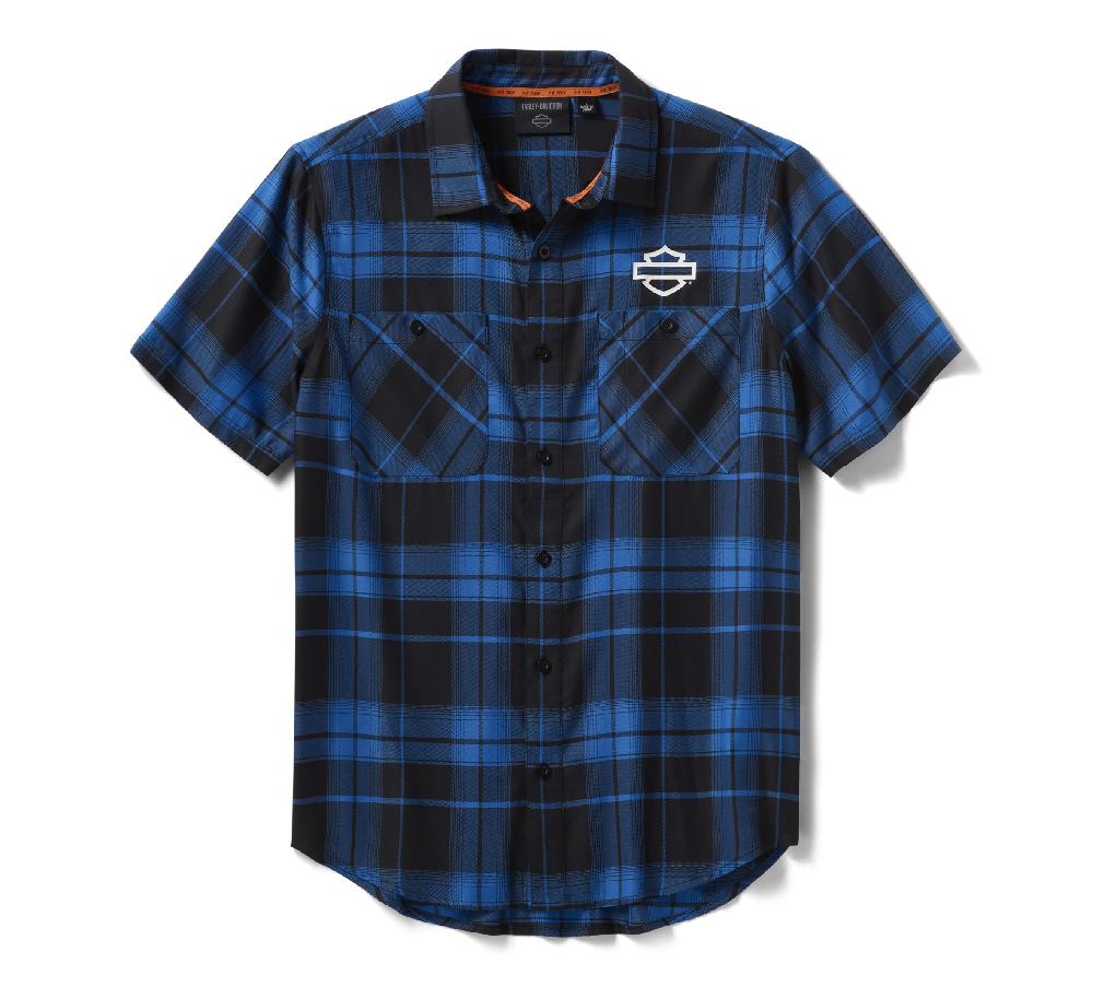harley Men's H-D® TECH Coolmax® Plaid Shirt