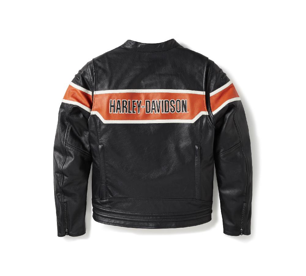 Harley Men's H-D® Trenton Leather Riding Jacket