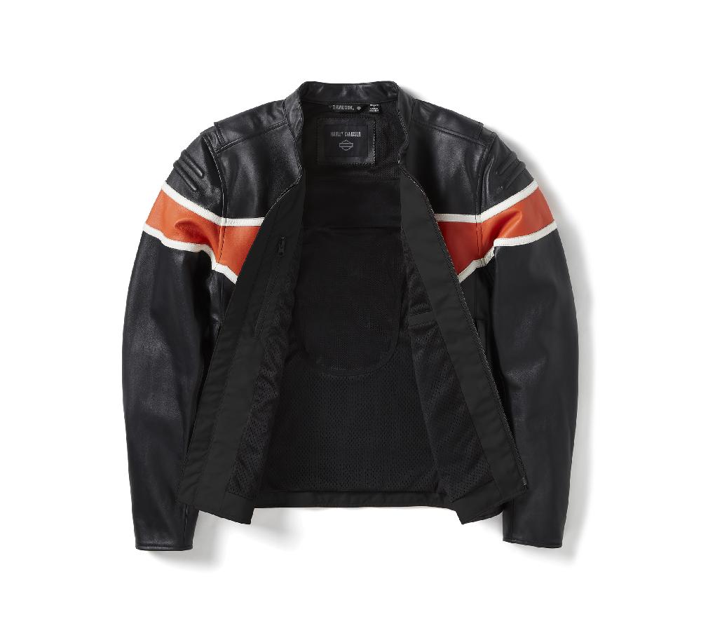 Harley Men's H-D® Trenton Leather Riding Jacket