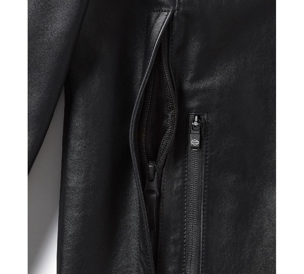 Harley Men's H-D® Trenton Leather Riding Jacket