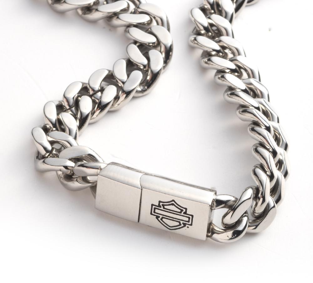 Harley Men's H-D Wing Double Wrap Bracelet